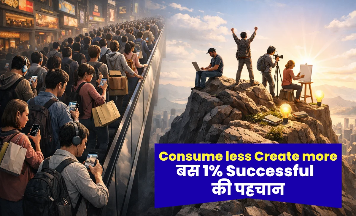 Consume less Create more : इसलिए बस 1% होते है Successful Creature और ...