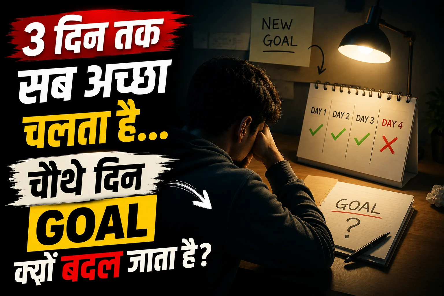har 3 din baad goal kyon badal jaata hai