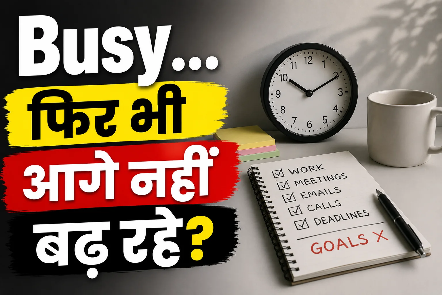 Busy... फिर भी आगे नहीं बढ़ रहे?
