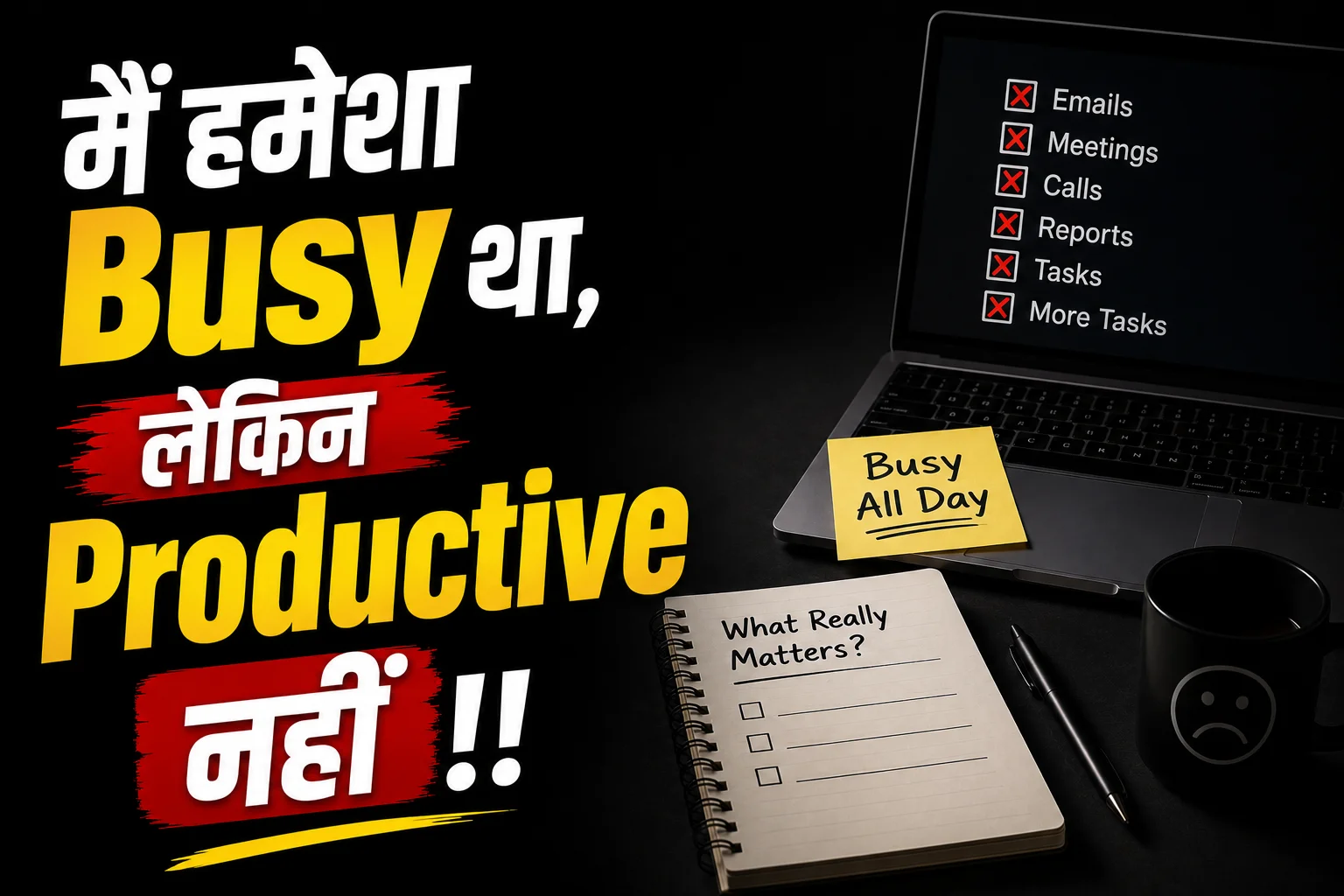 हमेशा Busy था लेकिन Productive नहीं