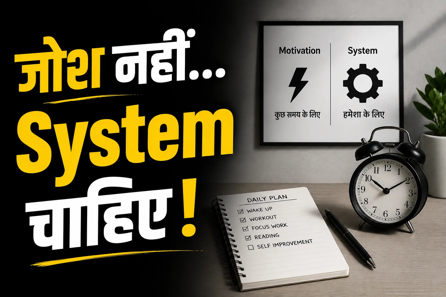 josh nahi system chahiye