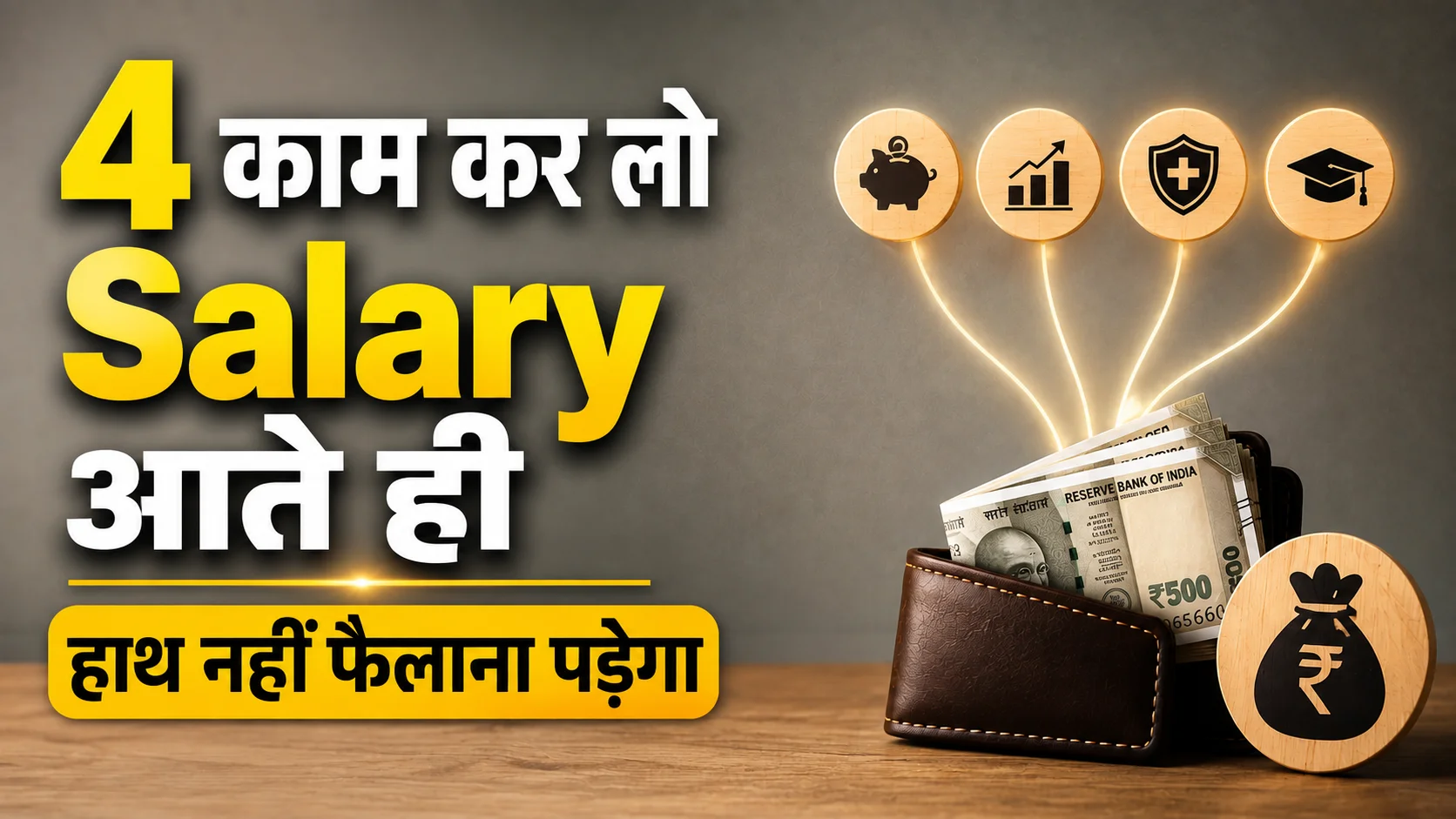 Salary आते ही ये 4 काम कर लो, हाथ नहीं फैलाने पड़ेंगे